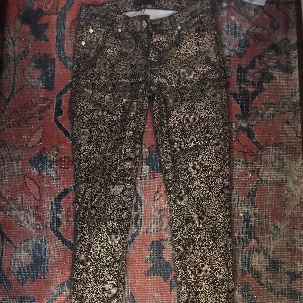 7 for all mankind patterned jeans